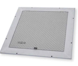 Acudor FA-300-R 36 x 36 300 lbs. /sq. ft. Loading 36" x 36" Retrofit Single Leaf Angle Frame Floor Door - Mill