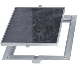 Acudor FT-8080-1 24 x 24 Non Hinged 1" Panel Recessed 24" x 24" Floor Door for Ceramic Tile/Concrete - Mill