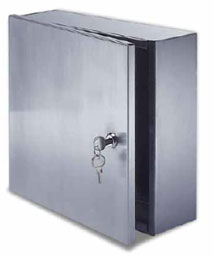 Acudor ASVB 12" x 12" x 4" Stainless Steel Surface Mounted Valve Box - Satin Polish