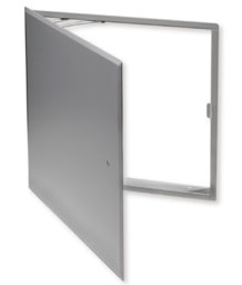 Acudor BP-2002 12 x 12 Universal Flush for All Surfaces Access Door with Concealed Hinge 12" x 12" - White Alkyd Baking Enamel