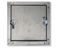 Acudor CDSS-6030 10 x 10 Self Stick Duct Door for Sheet Metal Duct with 8.5 x 8.5 Opening - Galvanized Steel Mill