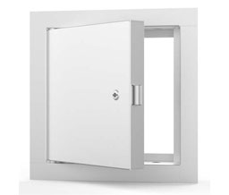Acudor FB-5060 PC 10" x 10" Fire-Rated Uninsulated Access Door for Walls - Painted White Powder Coat