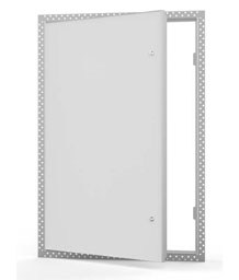 Acudor FW-5015 16" x 16" Fire-Rated Un-Insulated Recessed Door for Drywall Walls - Satin Coat Steel