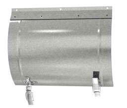 Acudor RD-5090 19 x 15 Access Door for Round Duct with 18" Opening - Aluminum Mill