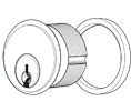 Adams Rite 4036-01 KA 628 Mortise Cylinder - Aluminum