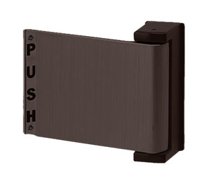 Adams Rite 4590-02-01-313 PUSH TO LEFT Deadlatch Paddle for 1-13/16" to 2" Thick Doors Dark Bronze Anodized Finish
