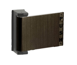 Adams Rite 4590-04-00-313 PUSH TO RIGHT Deadlatch Paddle for 1-3/4" Thick Doors Dark Bronze Anodized Finish