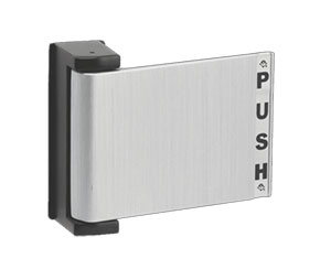 Adams Rite 4590-04-03-628 PUSH TO RIGHT Deadlatch Paddle for 2-3/4" to 3" Thick Doors Clear Anodized Finish