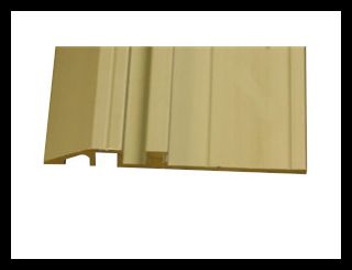 Stanley Hardware 516327 Dura 5-1/4In 1/2 Ramp Bottom Track Clear, per Feet