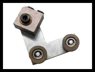 Dor-O-Matic 4204104975 Left-Hand Bottom Guide with Roller