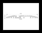 Horton CBTWCPF C2886, Bottom Track, with Cap, per Feet