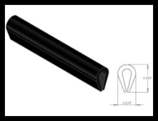 KM Systems 9-11-0001 N/S Top Track Cap, per Feet