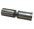 AIW SDKS03X2-BN Mont Hard Double Sided Knob with Clear Bumper on One side for Glass Shower Doors - Brushed Nickel