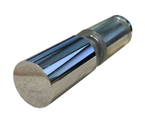 AIW SDKS03X2-CP Mont Hard Double Sided Knob with Clear Bumper on One side for Glass Shower Doors - Polished Chrome