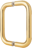 AIW SDH3/4-8-PB Polished Brass Back To Back Shower Door Pull