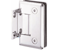 AIW SHB037S-BN Brushed Nickel Short Back Plate Wall to Glass Silouette Shower Hinge