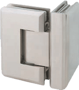 AIW SHB090-BN Brushed Nickel 90° Angle Glass to Glass Silouette Shower Hinge