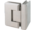 AIW SHB090-BN Brushed Nickel 90° Angle Glass to Glass Silouette Shower Hinge