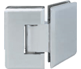 AIW SHB135-BN Brushed Nickel 135° Angle Glass to Glass Silouette Shower Hinge