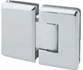 AIW SHB180-BN Brushed Nickel 180° Angle Glass to Glass Silouette Shower Hinge