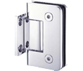 AIW SHR037S-BN Brushed Nickel Short Back Plate Wall to Glass Elegance Shower Hinge