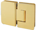 AIW SHR180-BN Brushed Nickel 180° Angle Glass to Glass Elegance Shower Hinge