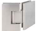 AIW SHS135-BN Brushed Nickel 135° Angle Glass to Glass Classic Shower Hinge