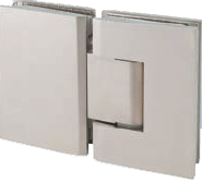 AIW SHS180-CP Bright Chrome 180° Angle Glass to Glass Classic Shower Hinge