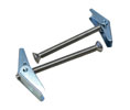 AJW MK-30 Two (2) 1/4"-20 x 3-1/2" L Pan Head Screws with Two (2) Plated Steel Head Toggle Nuts