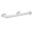 AJW UG120-C52 1.25" Diameter 52" Two Wall Straight Grab Bar & Post - Exposed Flange