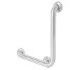 AJW UG120-K1632R 1.25" Diameter 16" x 32" Angled Grab Bar - Right Handed - Exposed Flange