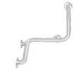 AJW UG120-L402032R 1.25" Diameter 40" x 20" x 32" Two Wall Angled Shower Grab Bar - Right Handed - Exposed Flange