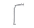 AJW UG30X-R3330 1.5" Diameter 33" x 30" Wall to Floor Grab Bar with Peened Grip - Concealed Set Screw Flange