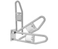 AJW UG120-W 1.25" Diameter 29" Swing Up Grab Bar w/Toilet Tissue Holder - Exposed Flange