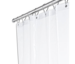 AJW UX250P-4872 48"W x 72"H Shower Curtain - Anti-Bacterial Fabric