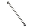 AJW UG3X-A12 1.5" Diameter 12" Straight Grab Bar with Peened Grip - Concealed Snap Flange