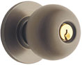 Schlage A80PD ORB 626 Grade 2 Storeroom Lockset with Orbit Knob - Satin Chrome