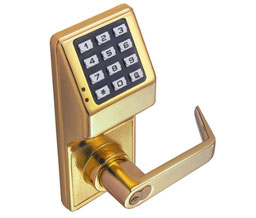 Alarm Lock DL2700WP US3 Trilogy Digital Lock with Weatherproof Key Override - Bright Brass