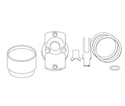 Alarm Lock ETYIC US26D Trilogy ET Series YALE I/C Rim Cylinder Adapter Kit - Satin Chrome