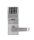 Alarm Lock DL3000IC US3 Trilogy Electronic Digital Lock With Intercheangeable Core - Bright Brass