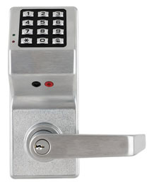 Alarm Lock DL3000 US26D Trilogy Electronic Digital Lock With Standard Key Override - Satin Chrome