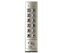 Alarm Controls KP-300 Weather-Proof Vandal Resistant Mullion Mount Digital Keypad w/Built-In Card Reader