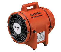 Allegro 037-9533 Allegro® Plastic Com-Pax-Ial Blowers - 1/3hp Power Cap.