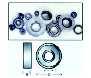 Amana AA47738 Routing Accessory – Ball Bearing Replacement Steel Shield - 1/2" d, 1-1/8" D