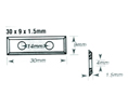 Amana AAICK30 Replacement Part - Straight Carbide Insert Knife - Insert Straight Bits