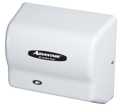 American Dryer AD90 White ABS Advantage AD Hand & Hair Dryer