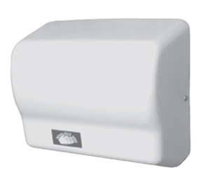 American Dryer GX1-M White Steel Automatic Hand Dryer 