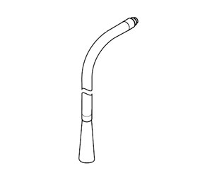 Amerex 1178A Fire Extinguisher Parts - Hose & Horn Assembly (.173)