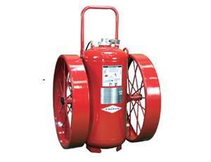 Amerex 452-OS Nitrogen Cylinder Operated, Wheeled Dry Chemical galvanized Extinguisher, 125 lb