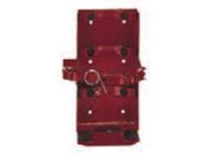 Amerex 810G Galvanized Heavy Duty Box Type Vehicle Bracket with Locking Pin - Painted Red - For 13.2 & 20 lb Extingushers